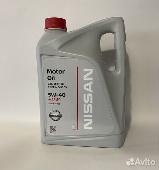 Масло моторное 5w40 Nissan 5л