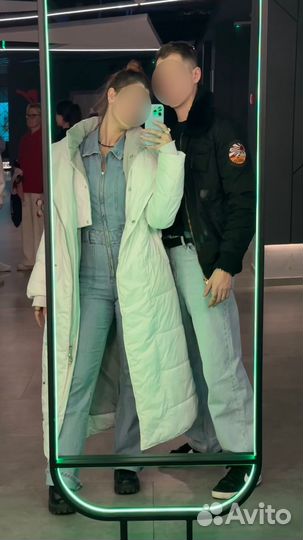 Куртка зимняя длинная женская