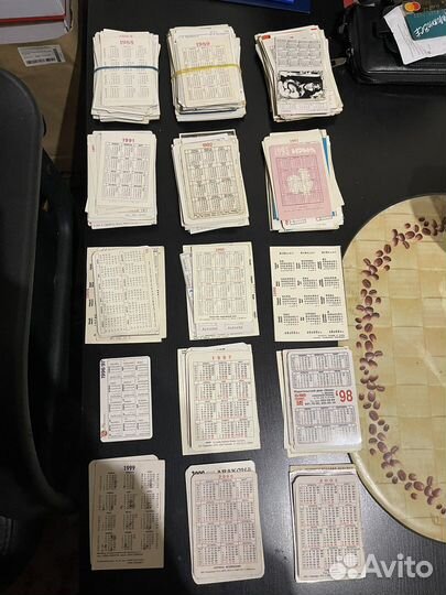 Календарики (обычные и переливные) 1968-2004г.г