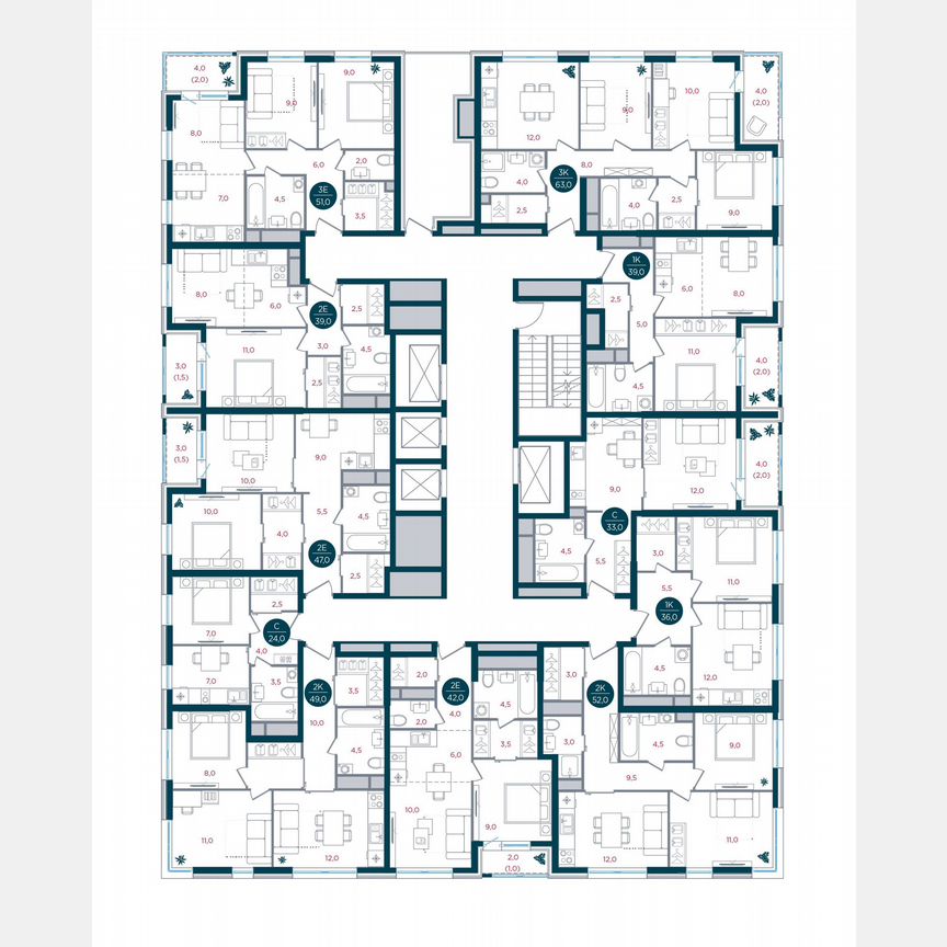 1-к. квартира, 36 м², 23/32 эт.
