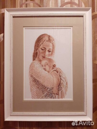 Картина вышитая крестом ручная работа