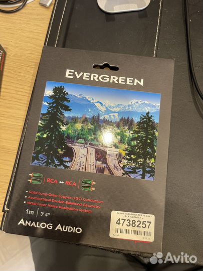 Кабель AudioQuest Evergreen 2RCA-2RCA 1 м