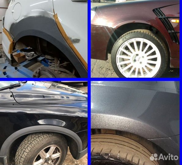 Ремонтные арки цинк и хкс Mercedes C (W202)