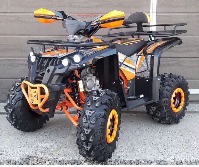 Квадроцикл Motoland Raptor 125 оранжевый