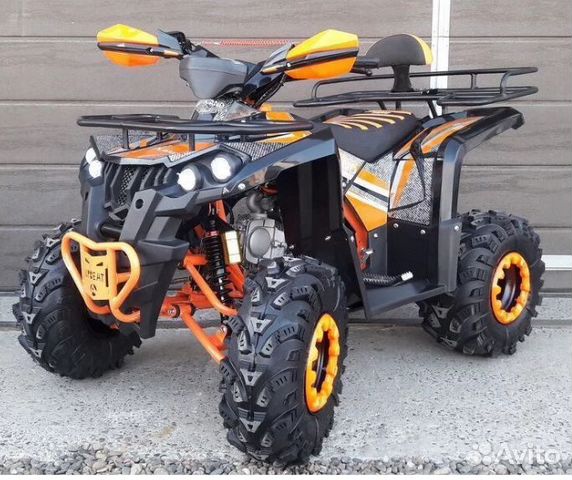 Квадроцикл Motoland Raptor 125 оранжевый