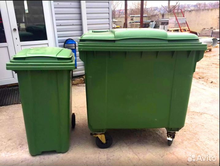 Евро контейнер для мусора 1 100л