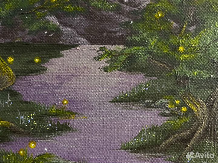 Картина акрилом на холсте