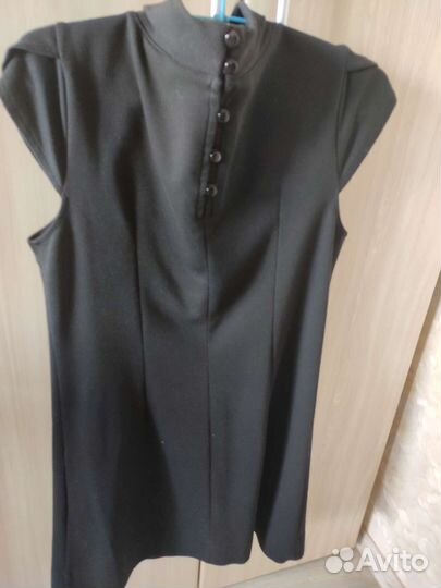 Школьная форма 46-48 про, черный сарафан