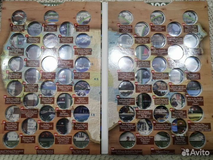 Альбом для монет национальные парки США