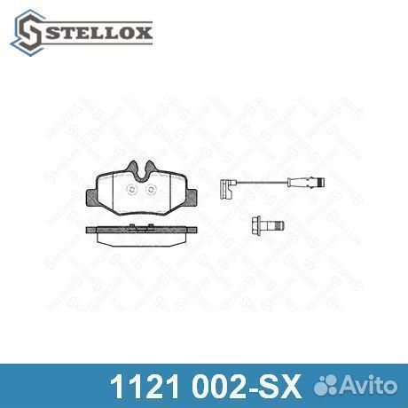 Комплект тормозных колодок 1121002SX stellox