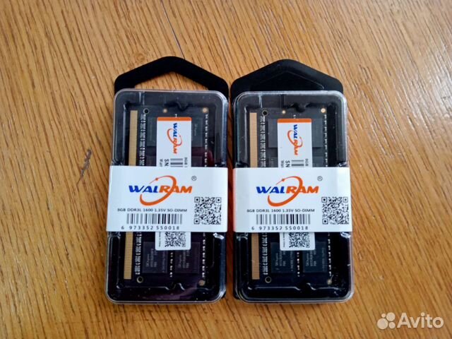 Оперативная память so-dimm ddr3l 8gb 16gb 1600 mhz