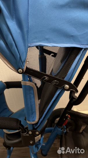 Детский трехколесный велосипед с ручкой