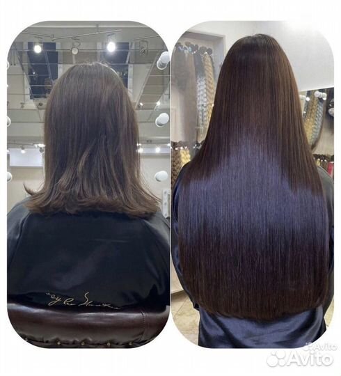 Наращивание волос под ключ