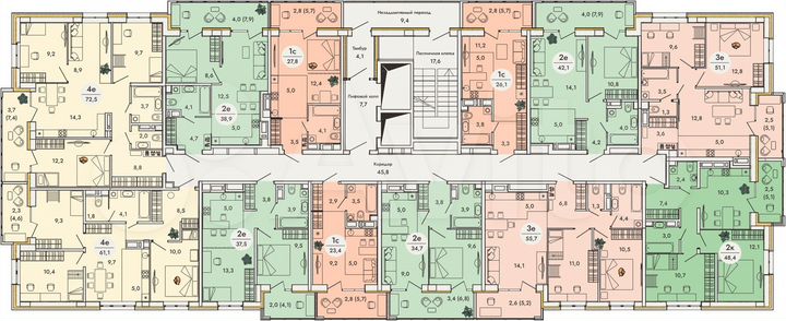2-к. квартира, 37,5 м², 13/16 эт.