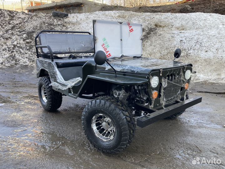 Бензиновый джип willys новый 150сс