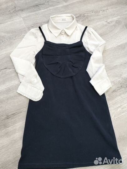 Сарафан с рубашкой 140