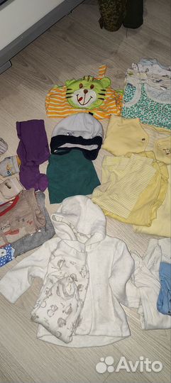 Детские вещи для мальчика пакетом много 68 74