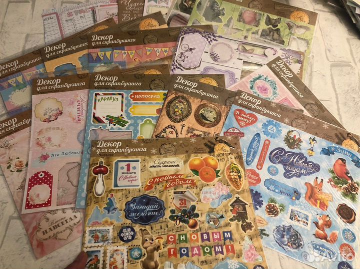 Бумага для скрапбукинга, карточки, вырубки