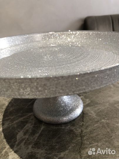 Ваза на ножке стекло