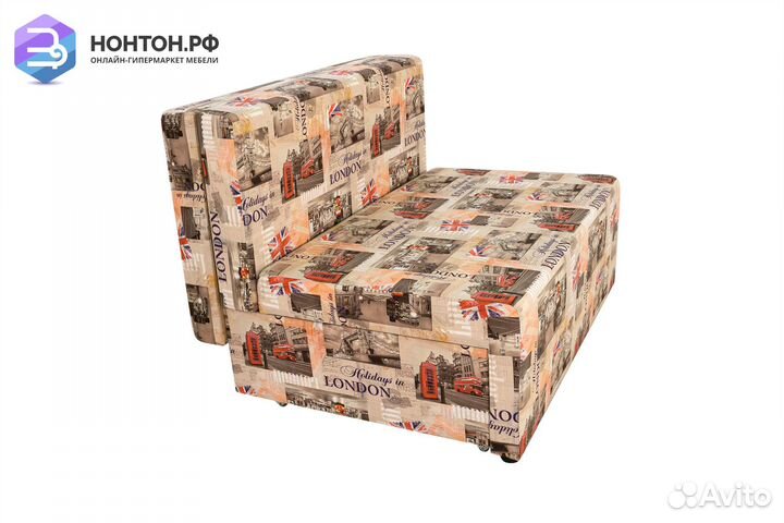 Диван еврокнижка Умка бежево-коричневый