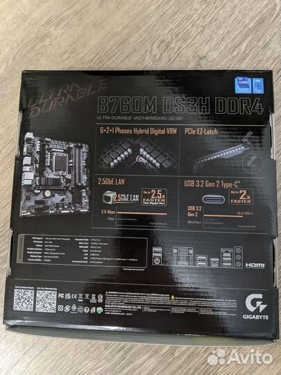 Материнская плата gigabyte B760M ds3h ddr4