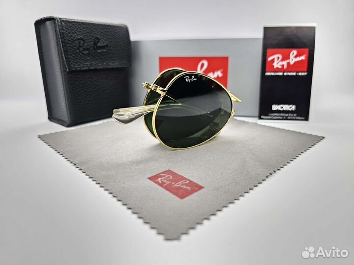 Очки Ray Ban Aviator Folding 3479 Green Стекло