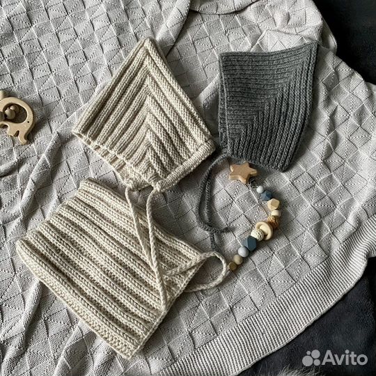 Детская шапка Эльф, с ушками, чепчик, снуд. Свяжу