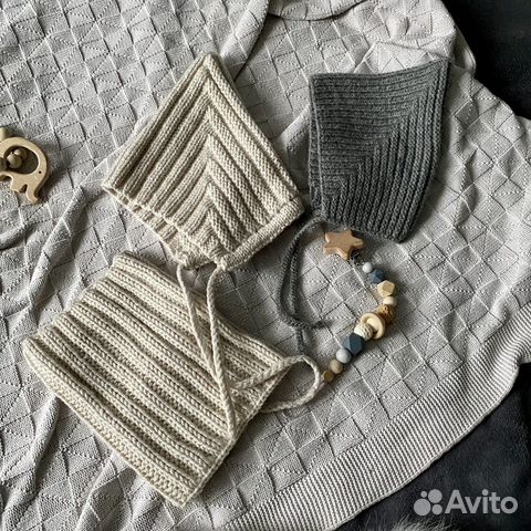 Детская шапка Эльф, с ушками, чепчик, снуд. Свяжу