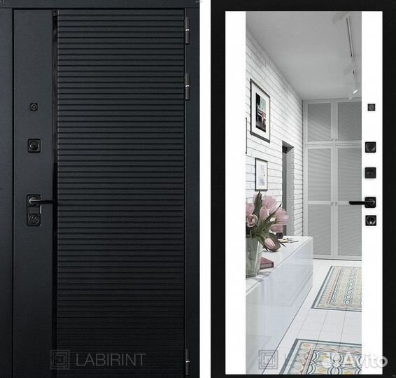 Дверь входная Чёрная Италия шумо-изоляционная