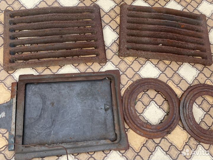 Колосники для печки чугунные и дверка