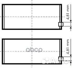 79 362 620 вкладыши шатунные 0.50 пара RVI MID