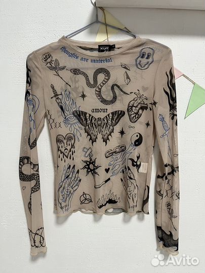 Кофта сетка y2k