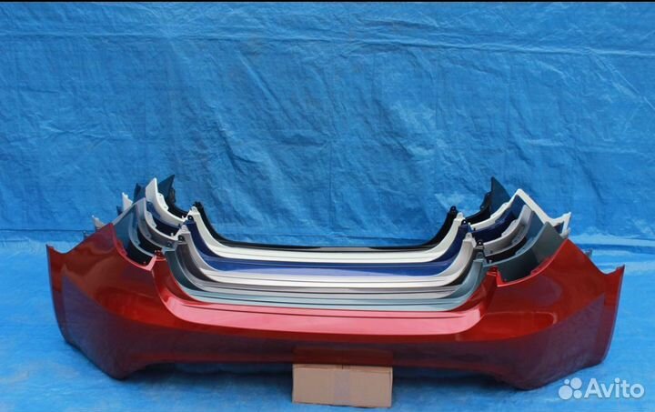 Киа Рио 3 задний бампер в цвет 2011