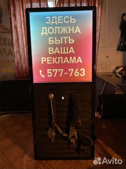 LED баннер на спину для промоутера