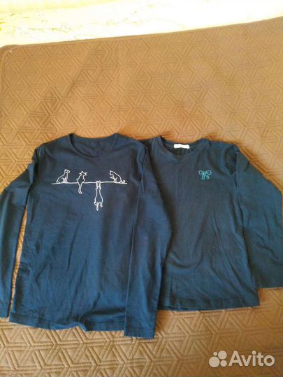 Трикотажная маечка для девочки 140 разм