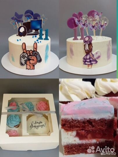 Торты, капкейки на заказ домашние