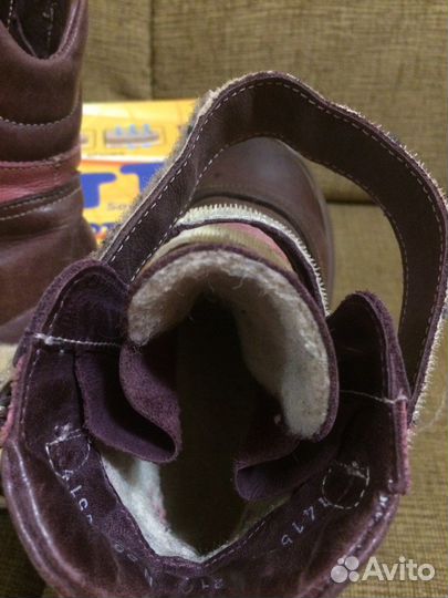 Ботинки кожаные для девочки