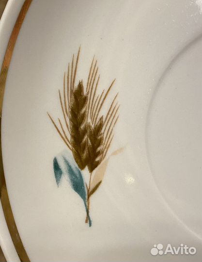 Фарфоровое блюдце Вербилки. СССР