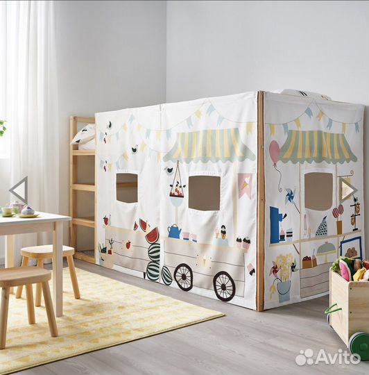 Детская кровать икеа кюра