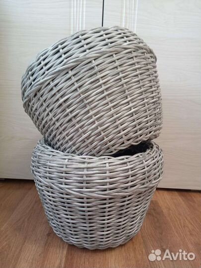 Корзина плетеная из ротанга