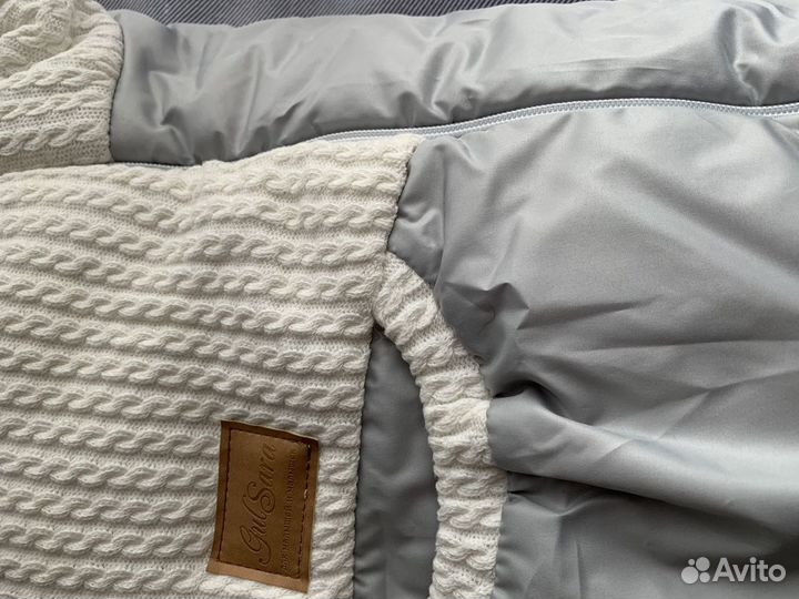 Конверт зимний в коляску на овчине