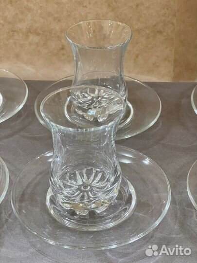 Чайная посуда для турецкого чая. Новый Pasabahce