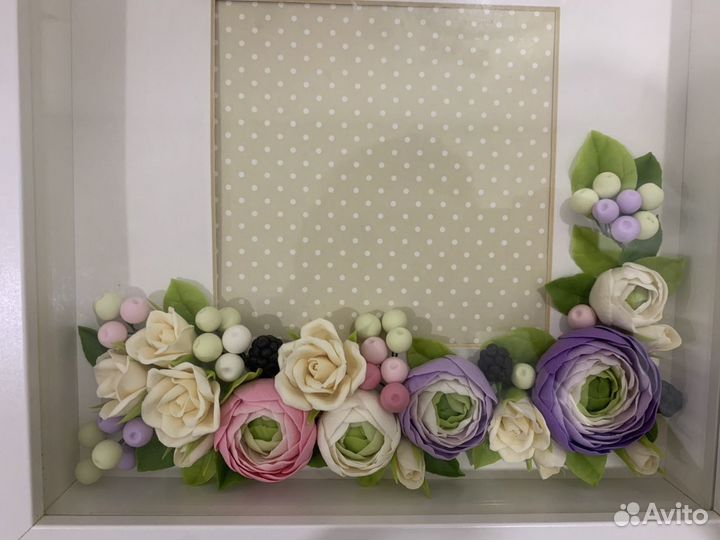 Букет+ фото рамка