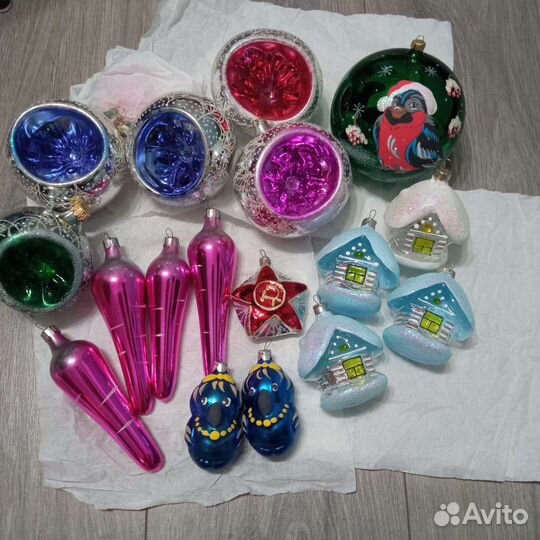 Ёлочные игрушки стеклянные