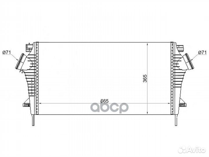 Интеркулер opel insignia 08- ST-1302647 Sat