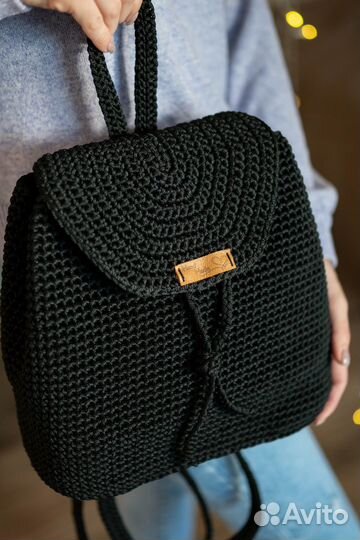 Вязаный рюкзак