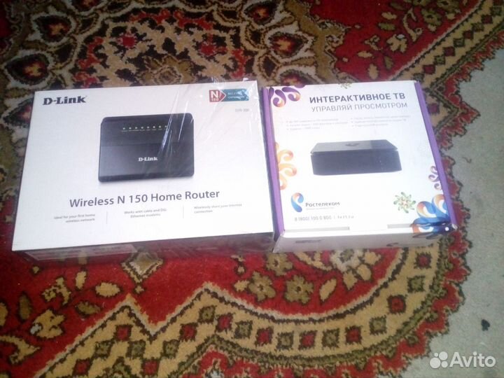 Продам роутер и телеприставку Ростелеком