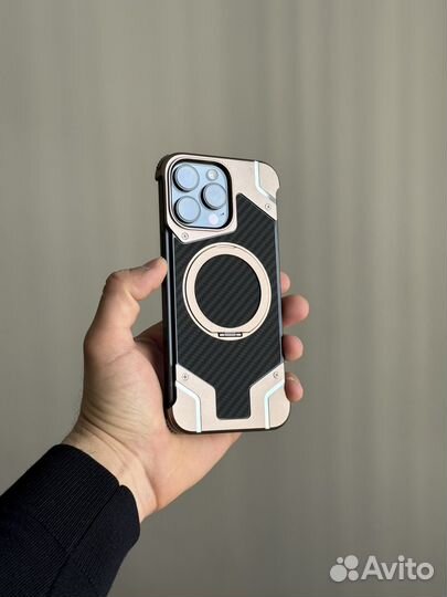 Чехол на iPhone 16 Pro Max карбон