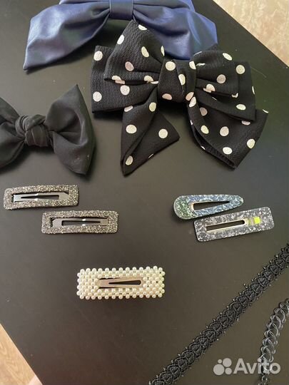 Заколки для волос бант/чокер