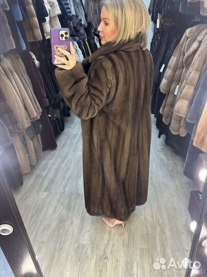 Шуба норковая Nafa 46-50 Греция Премиум 120-125см